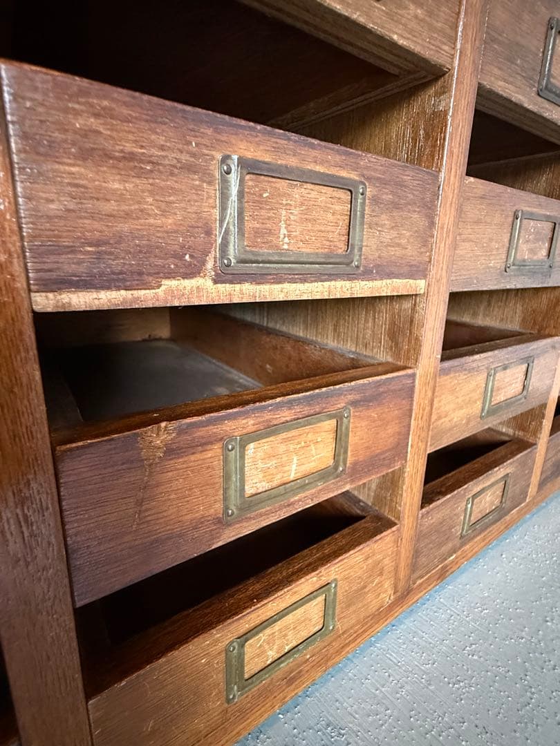 木製 チェスト 収納棚 整理箱 小引き出し 小物入れ 古家具 古道具