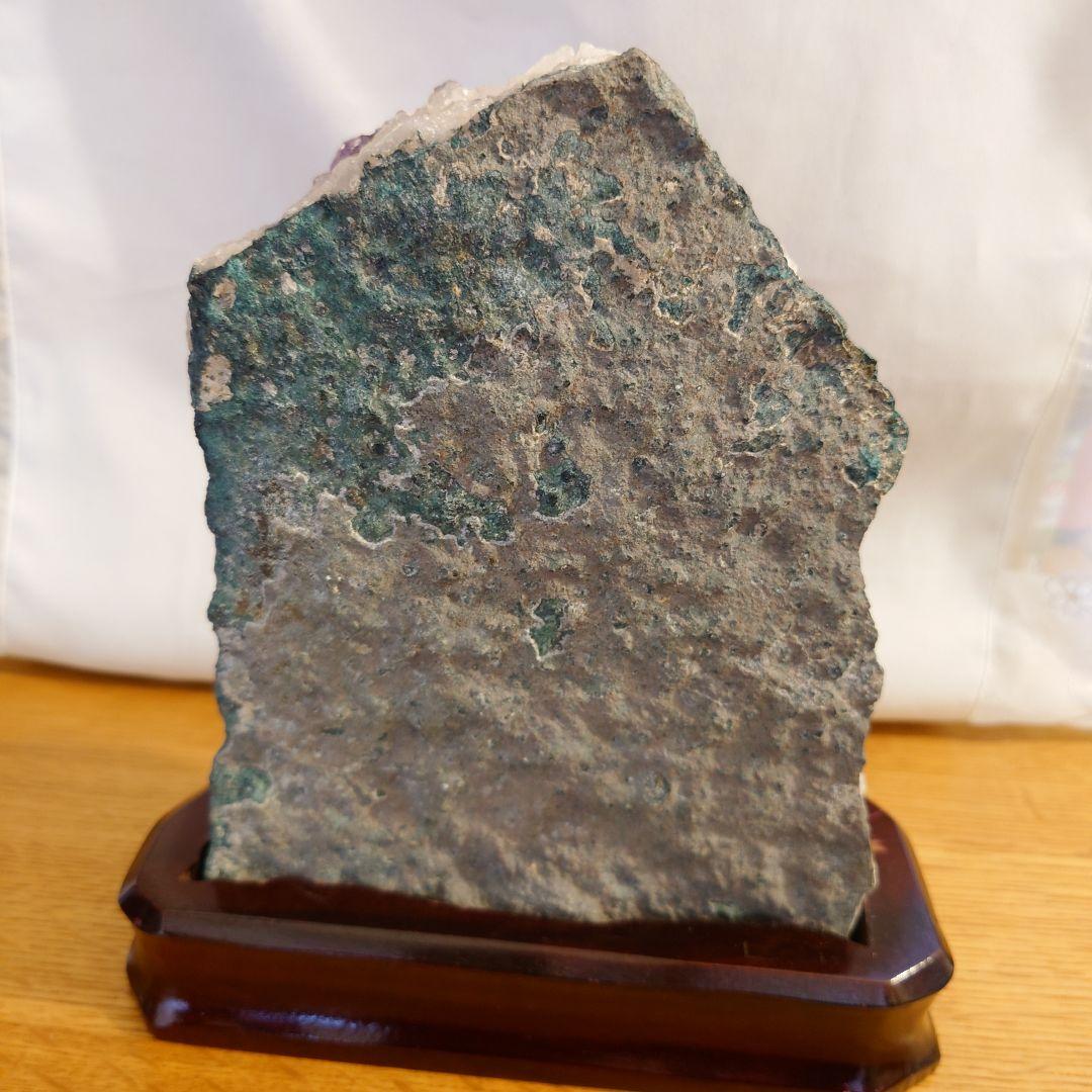 アメジスト クラスター 台座付 約3.1kg 紫水晶 原石 パワーストーン 鉱物