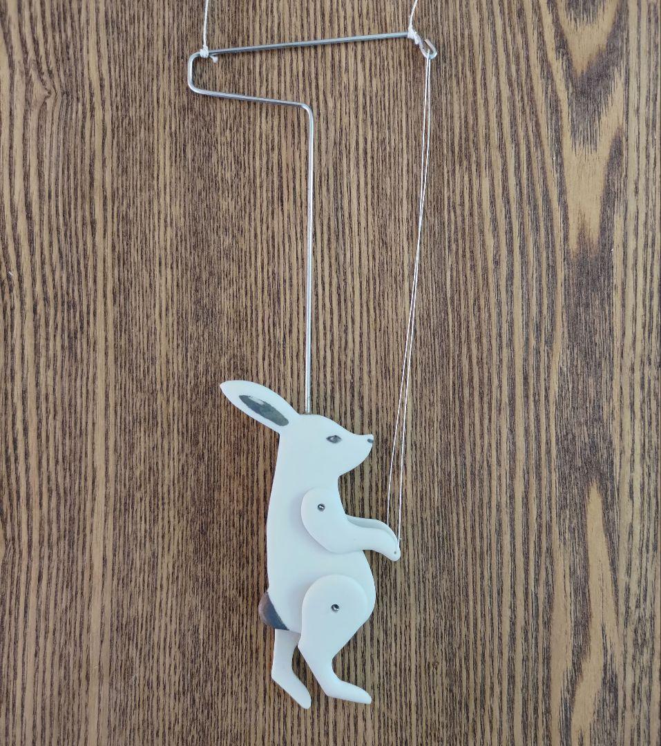 竹村聡子　Satoko Takemura 銀獣マリオネット　ウサギ白