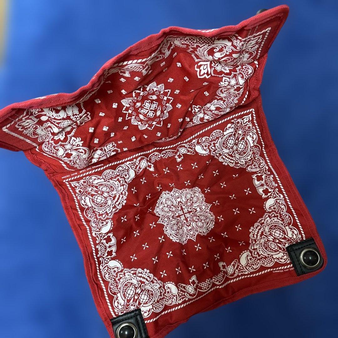 BEAMS&Coleman＊コラボチェア＊コンパクトチェア＊バンダナ柄