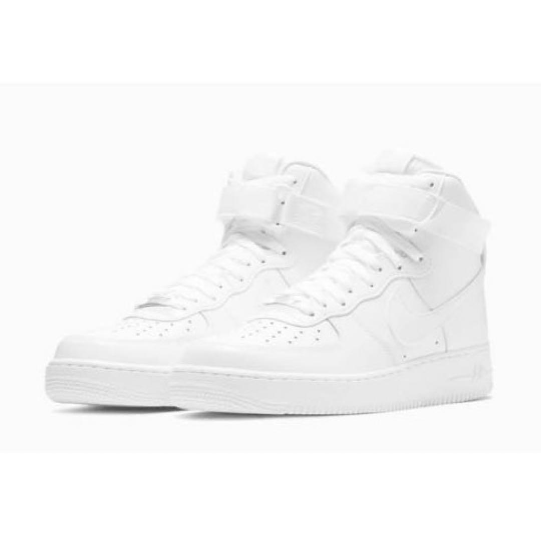 新品未使用　タグ無しNIKE Air Force 1 ホワイト ハイカット