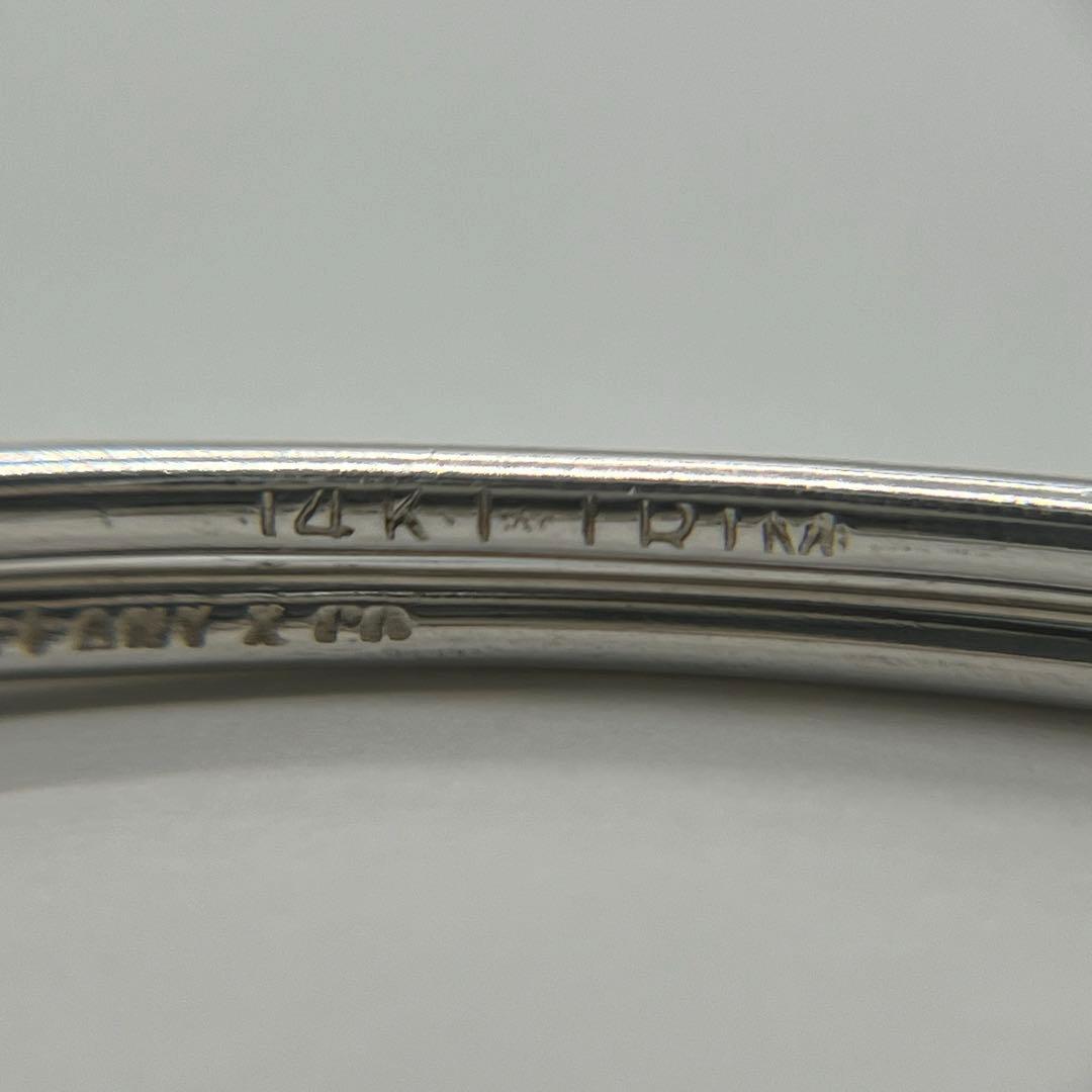 ティファニー TIFFANY ダブルフックアンドアイ バングル 14K コンビ