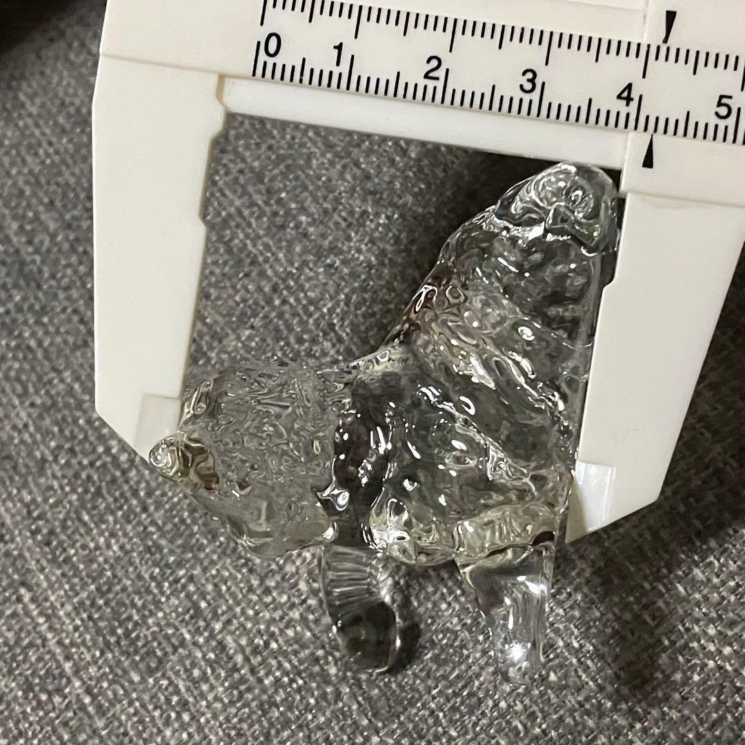 美品 可愛い 猫 キャット ガラス製 置物