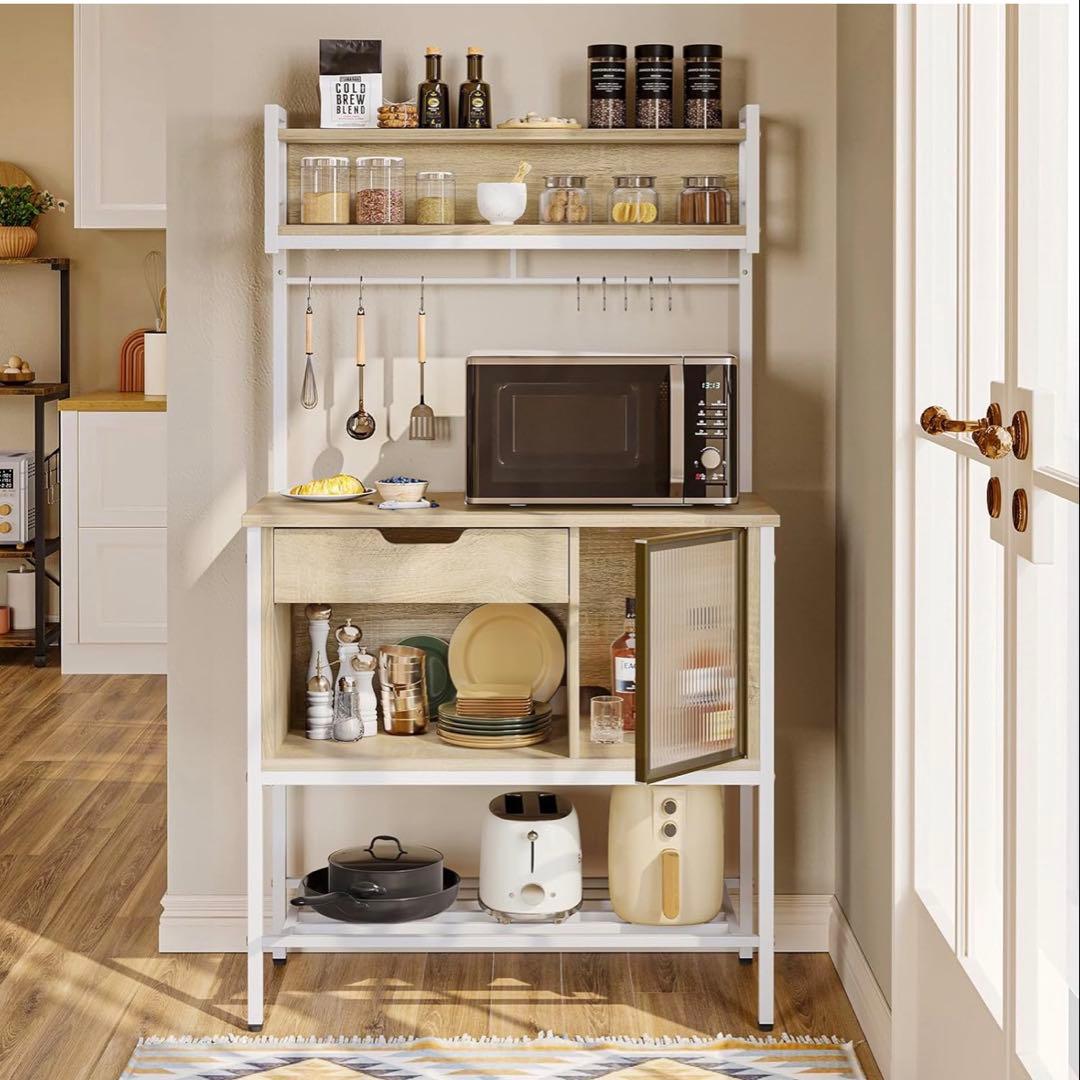 Amazon購入 Bestier キッチンラック 美品LED付き 2 コンサート