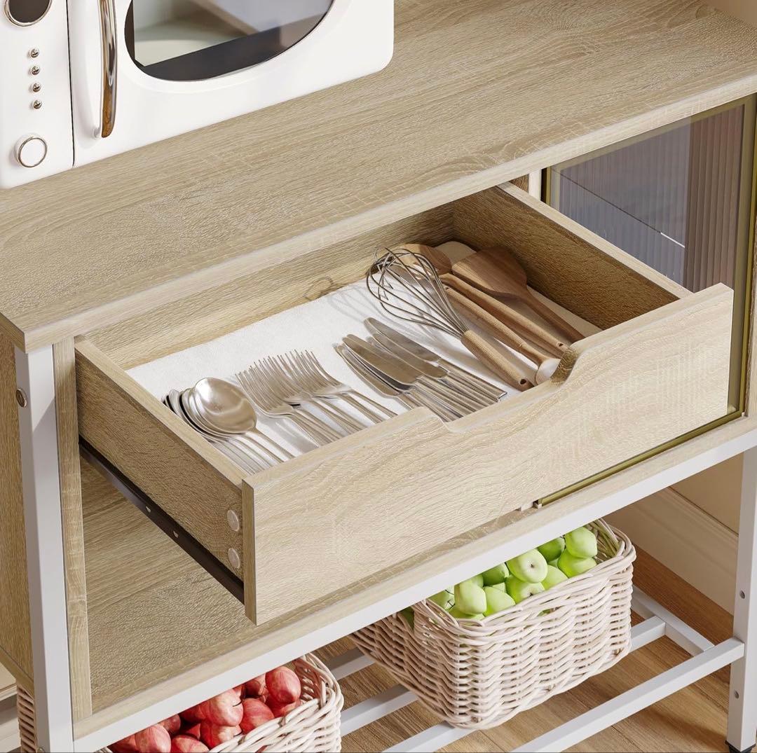 Amazon購入 Bestier キッチンラック 美品LED付き 2 コンサート