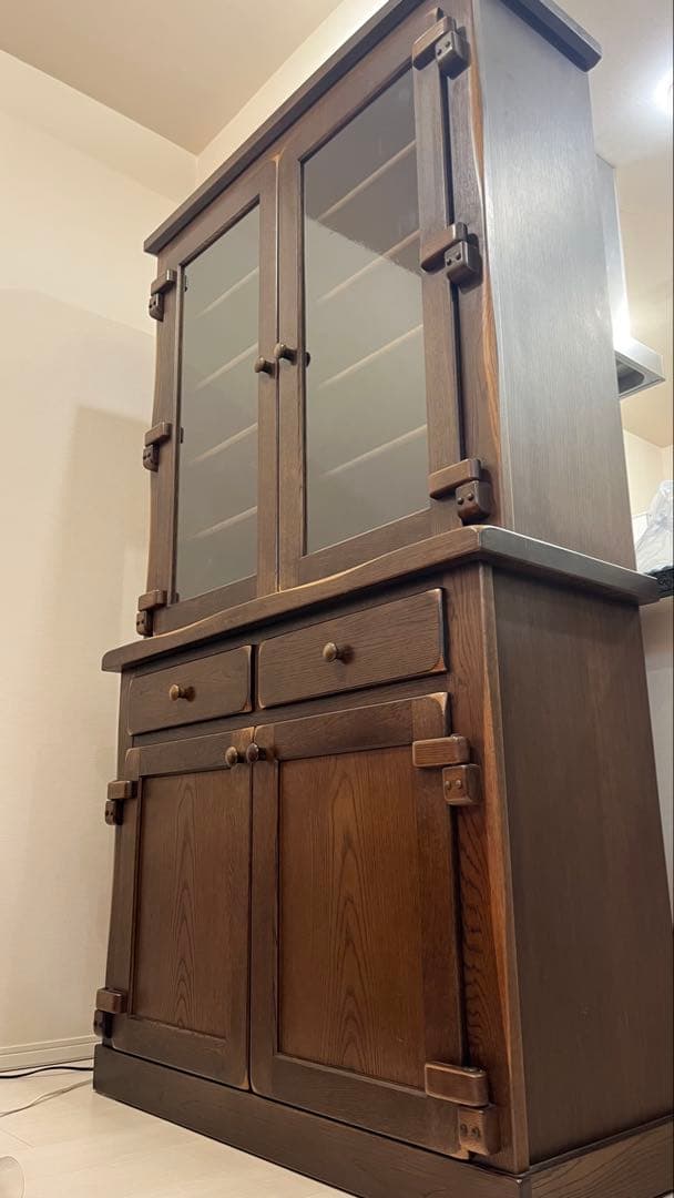 【2/10までの販売】柏木工 ガラスキャビネット 食器棚 WILDERNESS