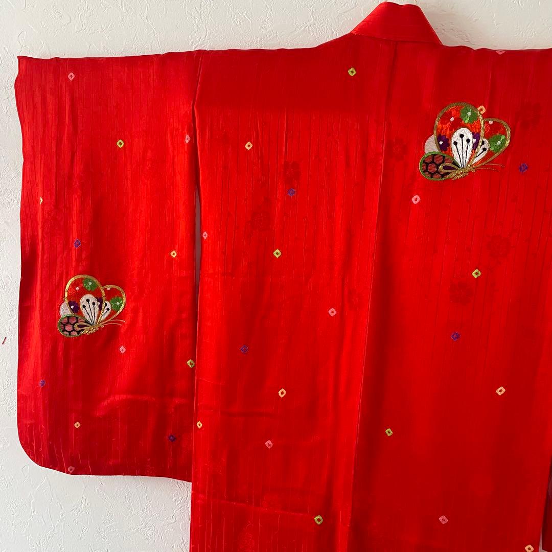 七五三　5歳　女の子　美品　正絹お着物セット