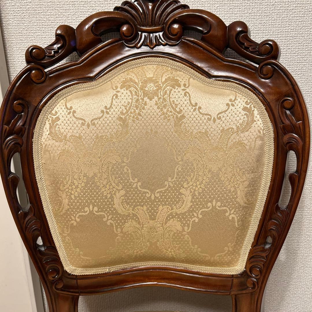 ロココ調 フランチェスカ 猫足ダイニングチェア