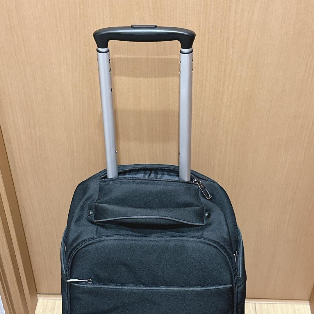 【美品】龍屋半左衛門 機内持ち込みサイズ リュック キャリーケース ブラック