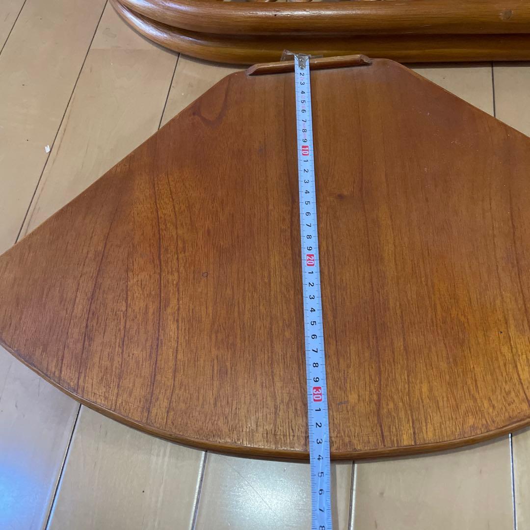 籐 ラタン チェスト三段 レトロ コーナーラック パーテーション 折りたたみ式