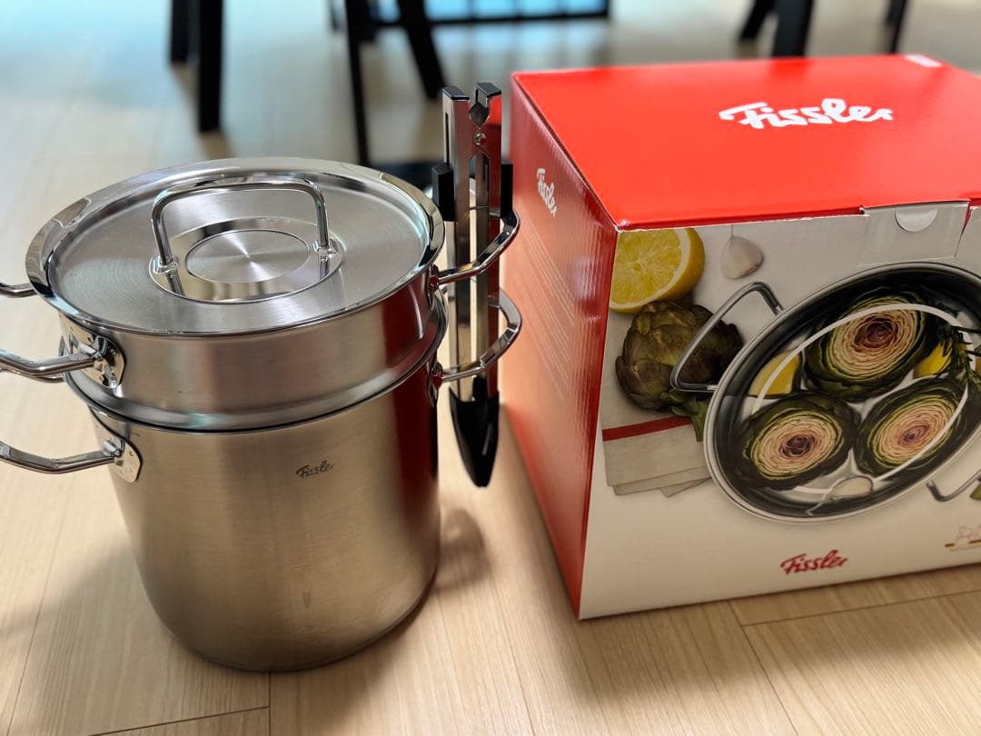 Fissler ステンレススチール 寸胴鍋 パスタ鍋