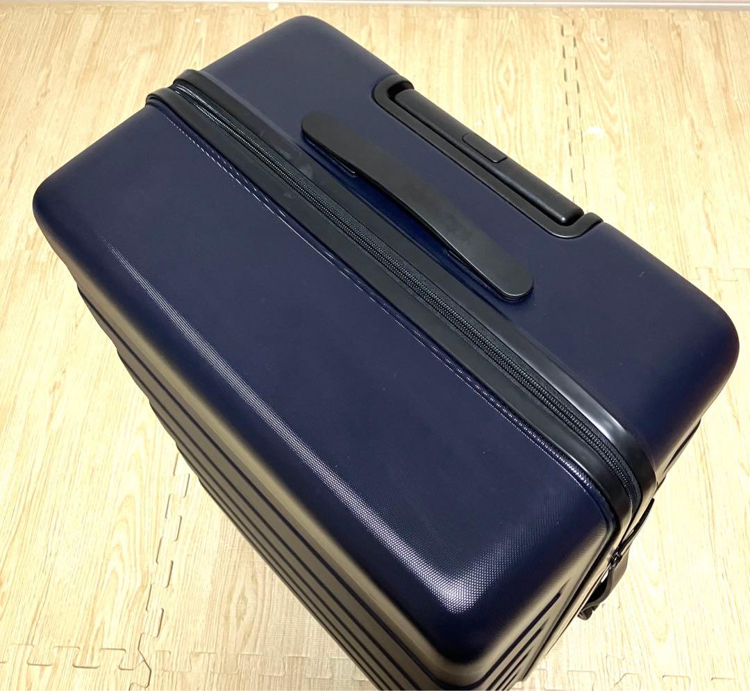 美品 送料無料 無印良品 キャリーバーの高さを自由に調節できるハードキャリー