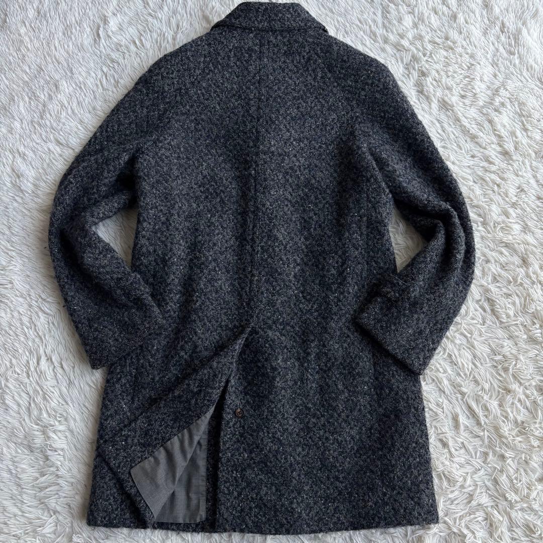 Hevo ウール ステンカラーコート くるみボタン アルパカ イタリア製