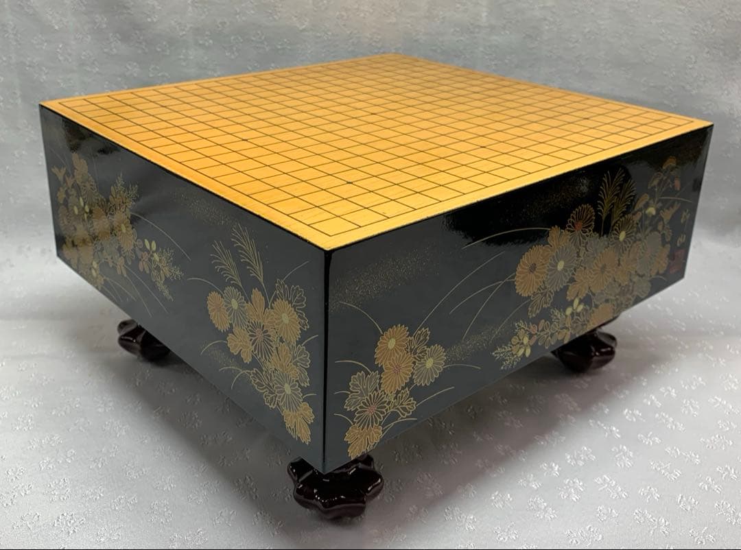 漆芸碁盤　ミニサイズ　柳山作　美品