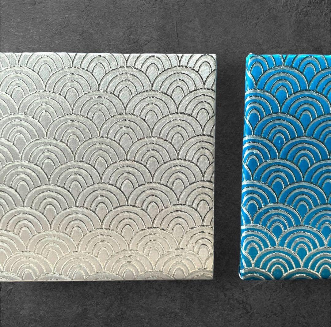 ◼︎009◼︎和柄ファブリックパネル (3セット) 青海波 和モダン