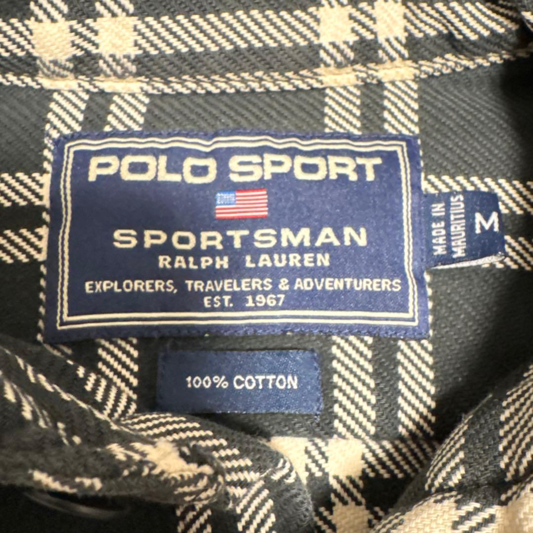 90s POLO SPORT ポロスポーツ ラルフローレン ネルシャツ