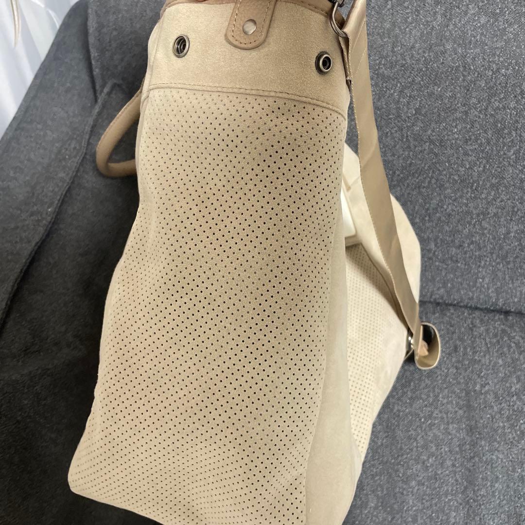 ビームスゴルフ　スウェード　ボストンバッグ