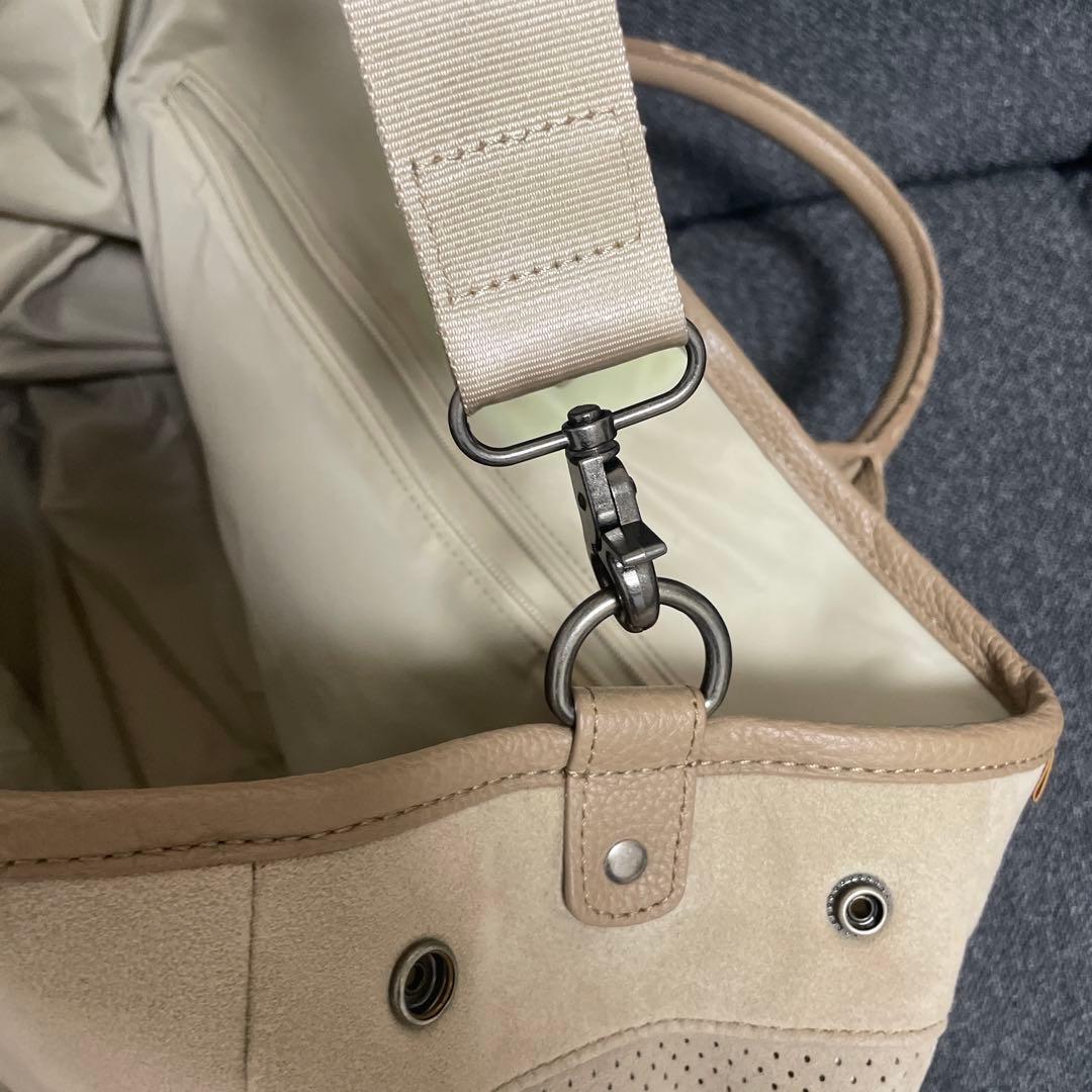 ビームスゴルフ　スウェード　ボストンバッグ