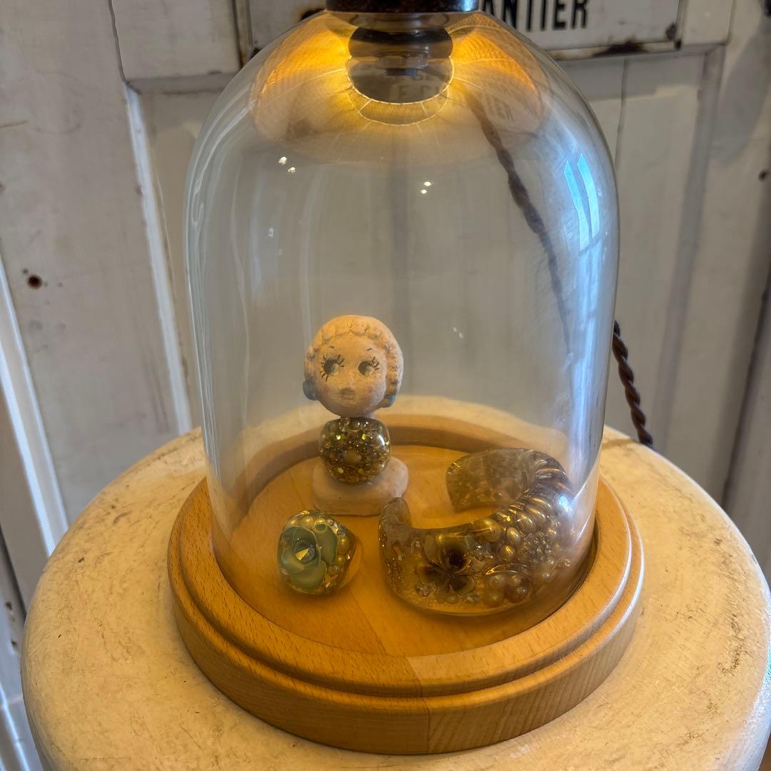 コレクションが飾れる　籐　ライト　フロアスタンド　検　北欧好きに　ヴィンテージ