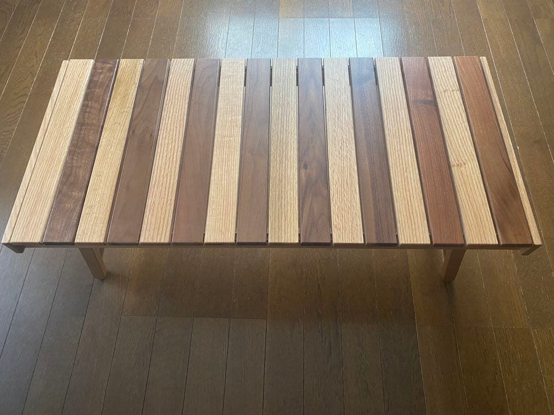 HILLS FIELD 木製アウトドアテーブル　俺のMOKKIN ゼブラ