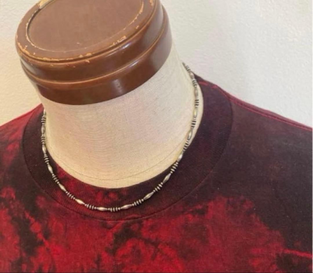 SV925製 ナバホパール　当店オリジナルデザインネックレス　44cm