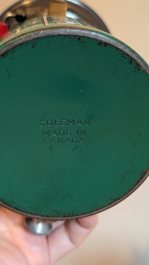 ビンテージ Coleman PEAK 1 ピークワン MODEL 576 収納缶