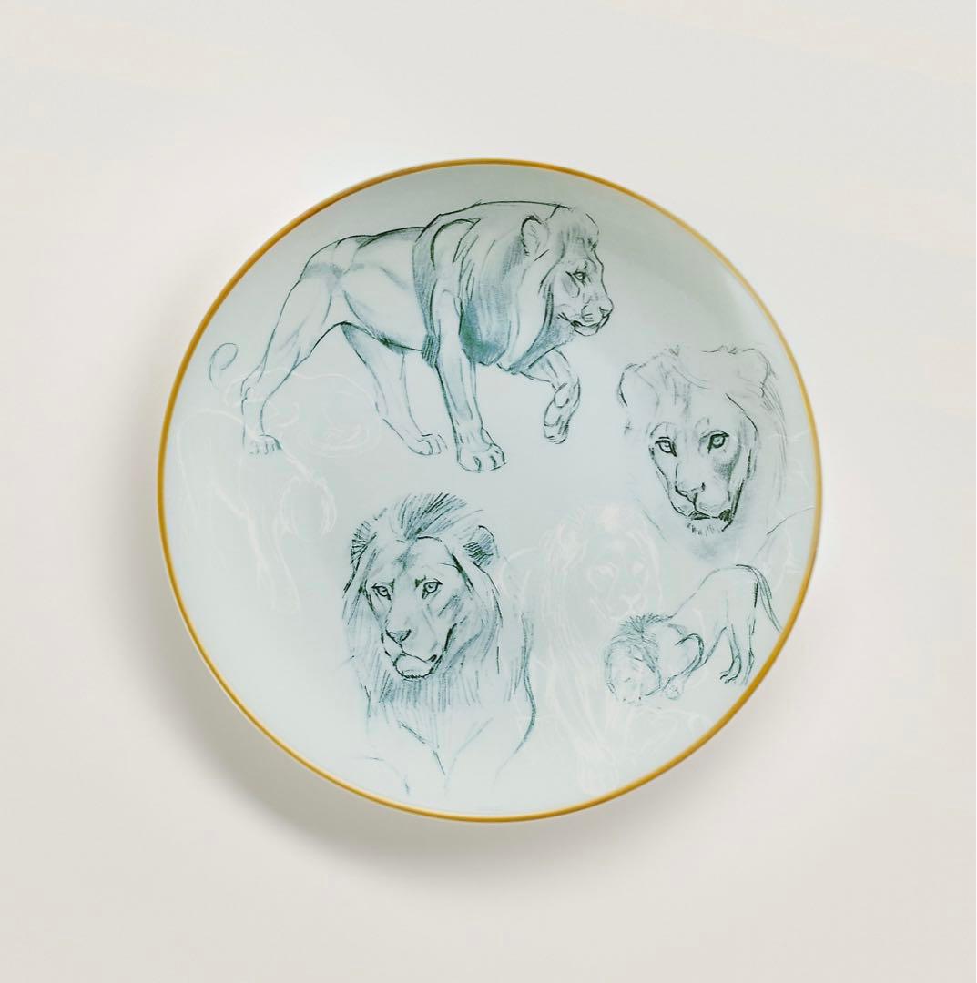 HERMES エルメス　デザートプレート　赤道直下のスケッチ