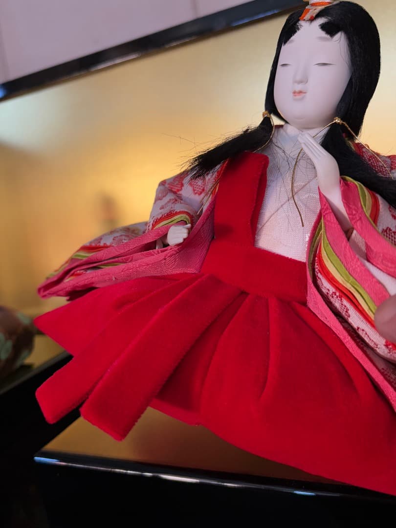 値下げ！ 喜峰作　おぼこ五人飾　久月監修　貴重　ベルベット衣装