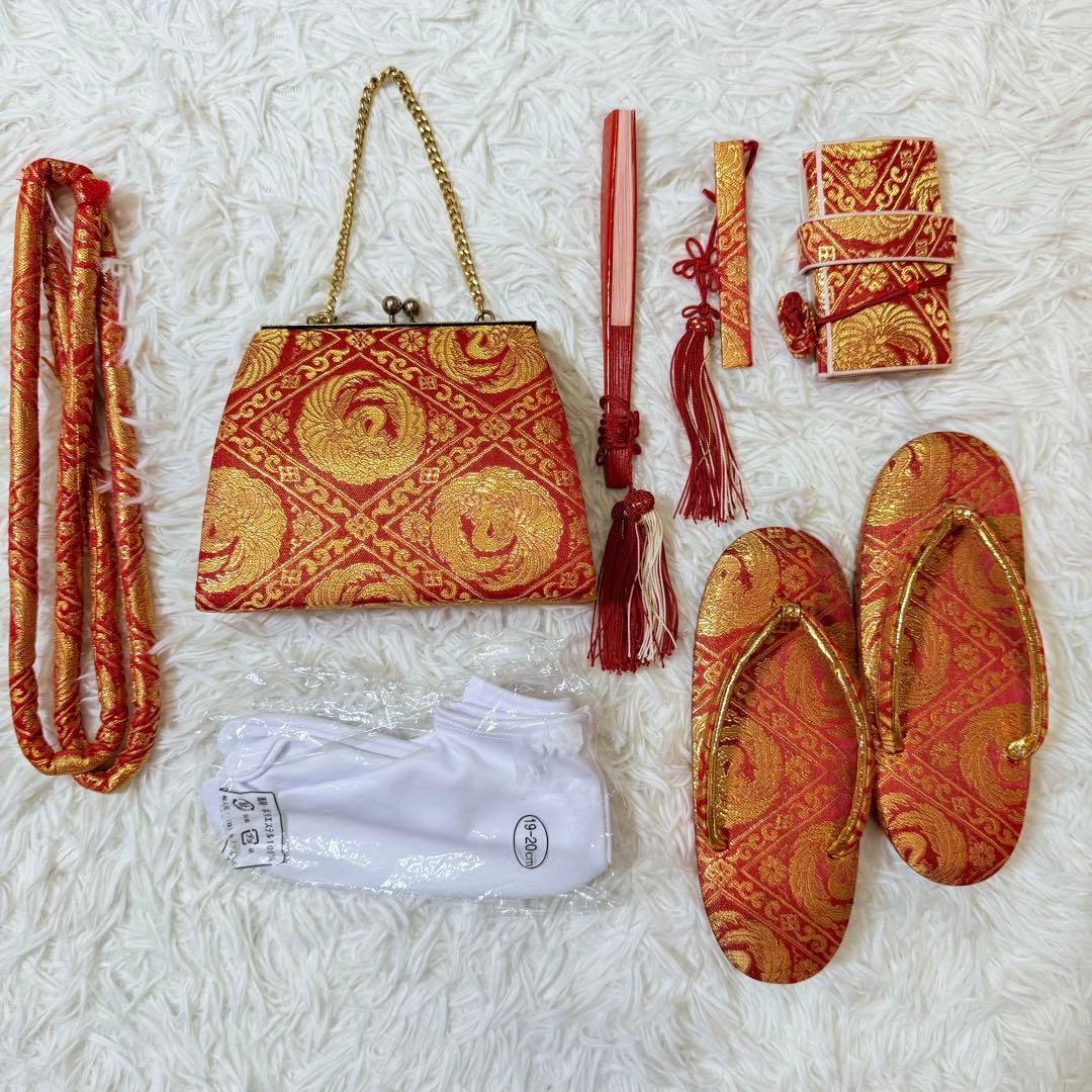 七五三　7歳　女の子　フルセット　正絹　紫　箱せこ　753 祝着