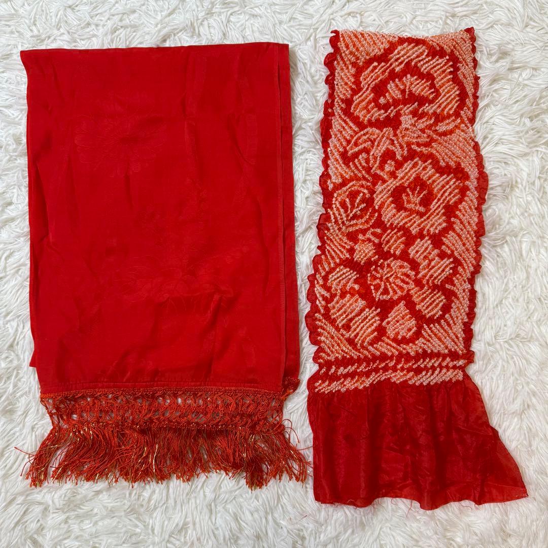 七五三　7歳　女の子　フルセット　正絹　紫　箱せこ　753 祝着