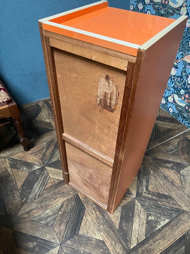 オレンジチェスト 昭和レトロ レトロポップ インテリア 当時物