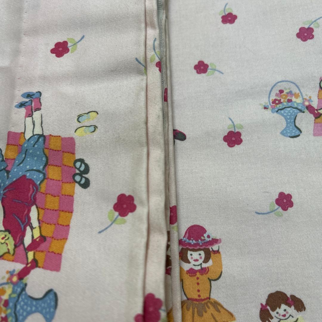 ローラアシュレイ　コットンカーテン　イギリス製　ヴィンテージ