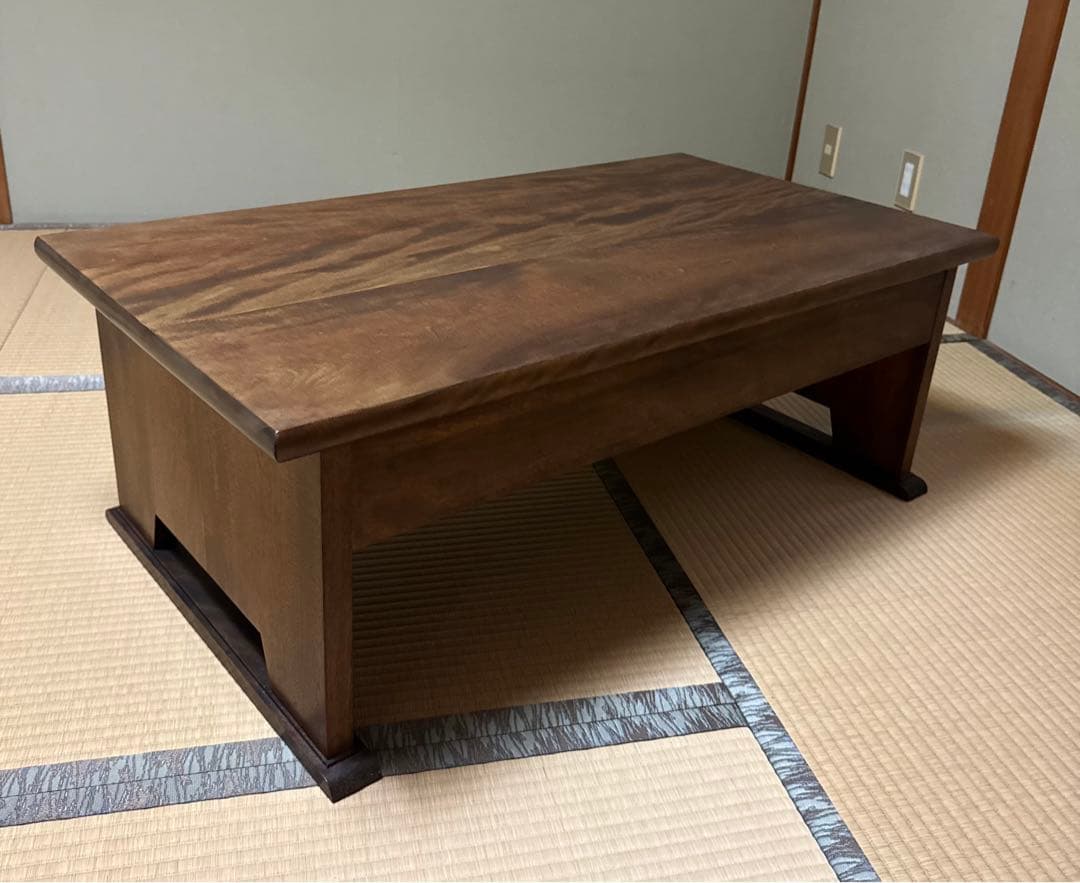 希少＆美品 九州民芸家具 桜無垢 文机 美品 高級民芸テーブル 座卓