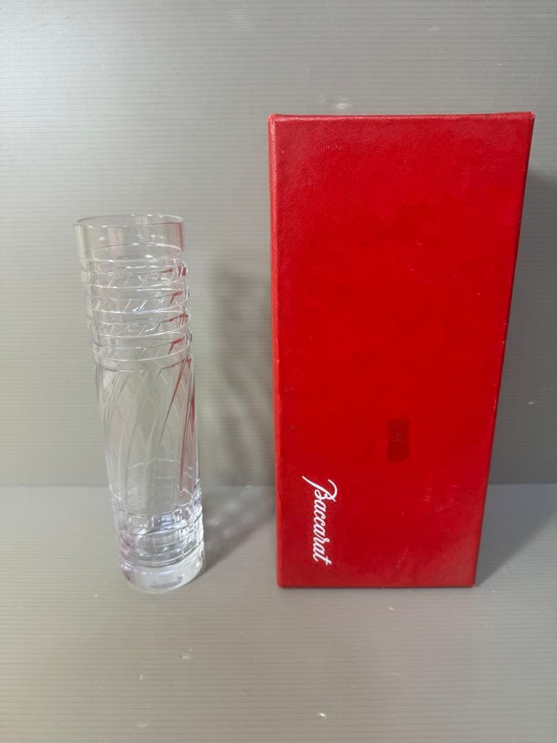 2449 Baccarat バカラ　花瓶　一輪挿し　未使用