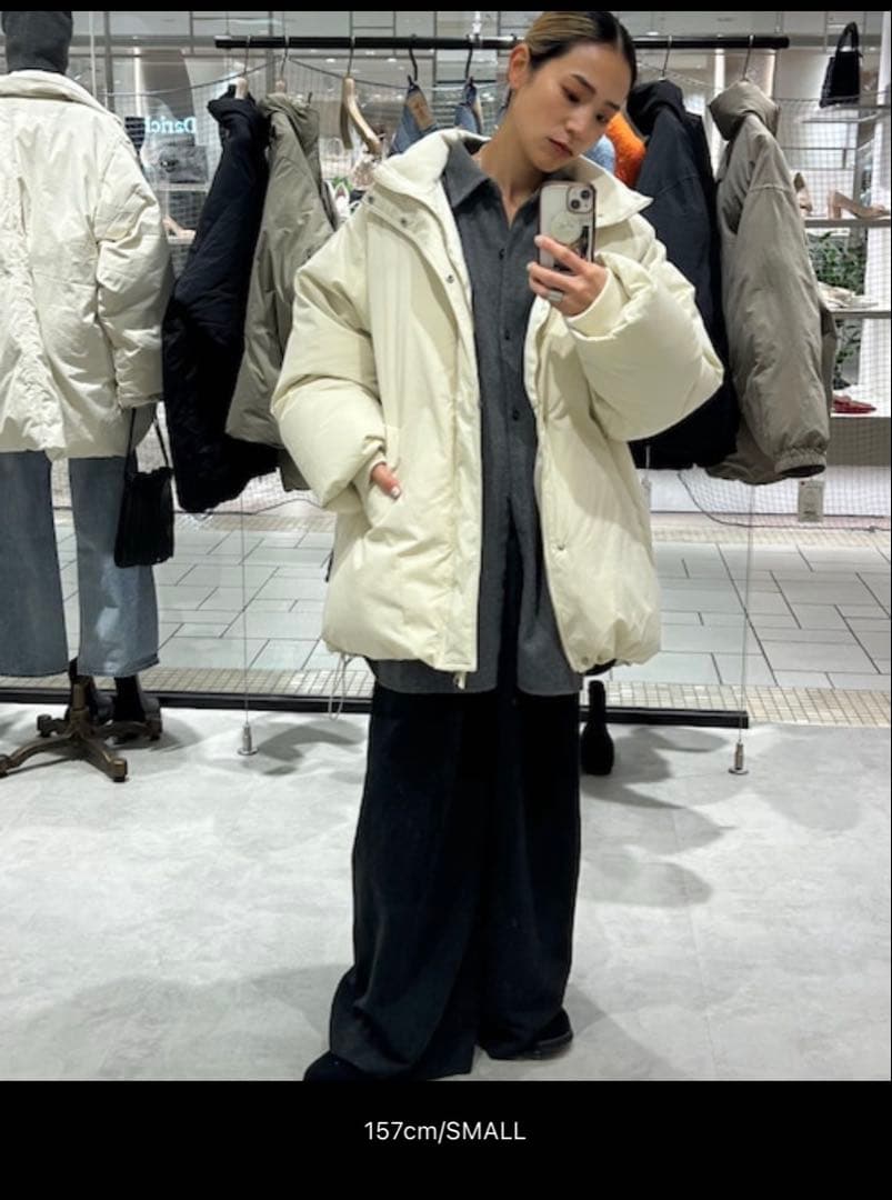 ungrid ミドル丈ルーズシルエットダウン Sサイズ