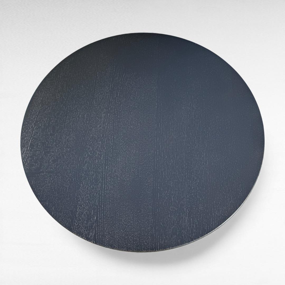 美品 ナガノインテリア レッドオーク材 DT629-3S 円形テーブル 幅75