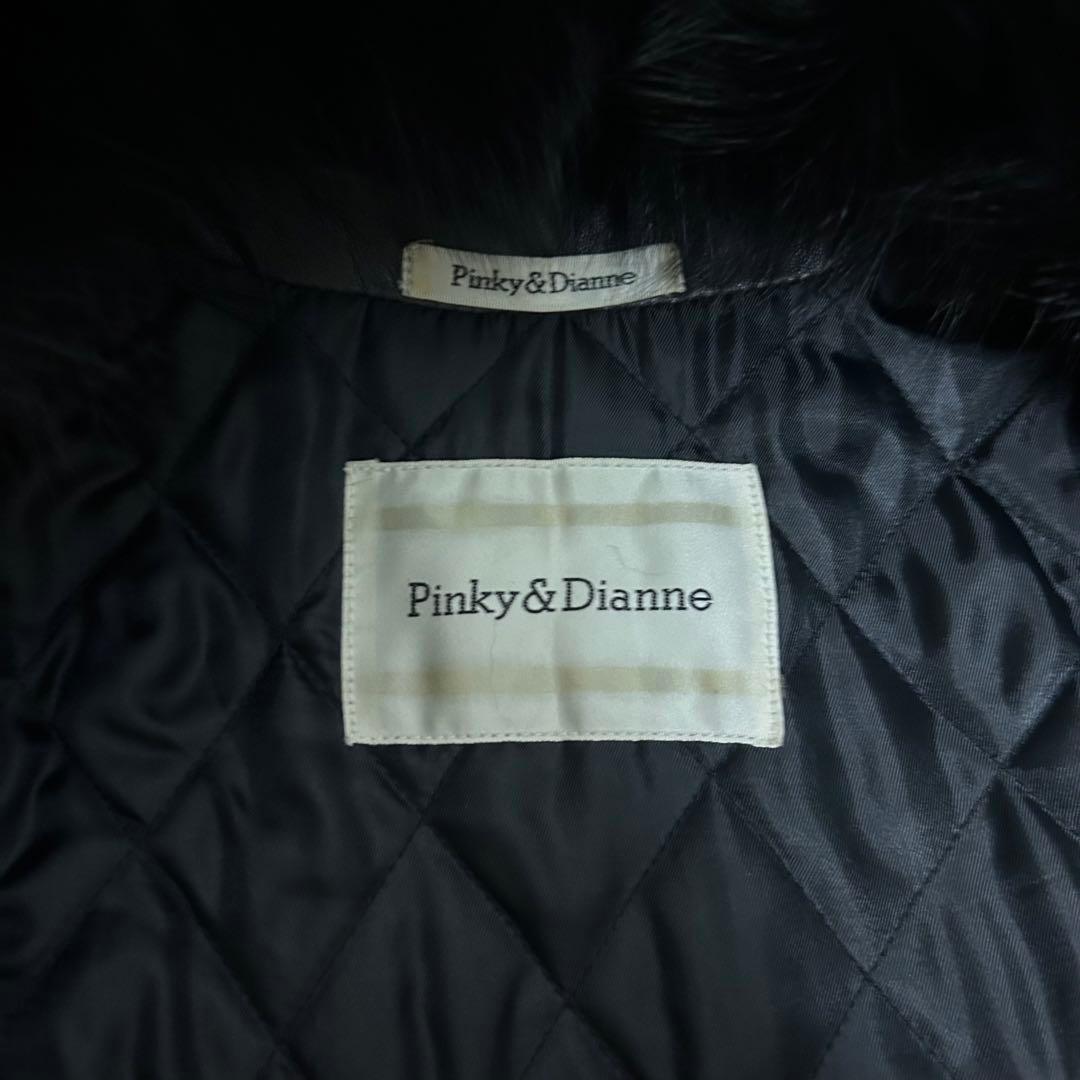 極美品　丈120cm pinky&dianne 羊革　フォックスファー　コート