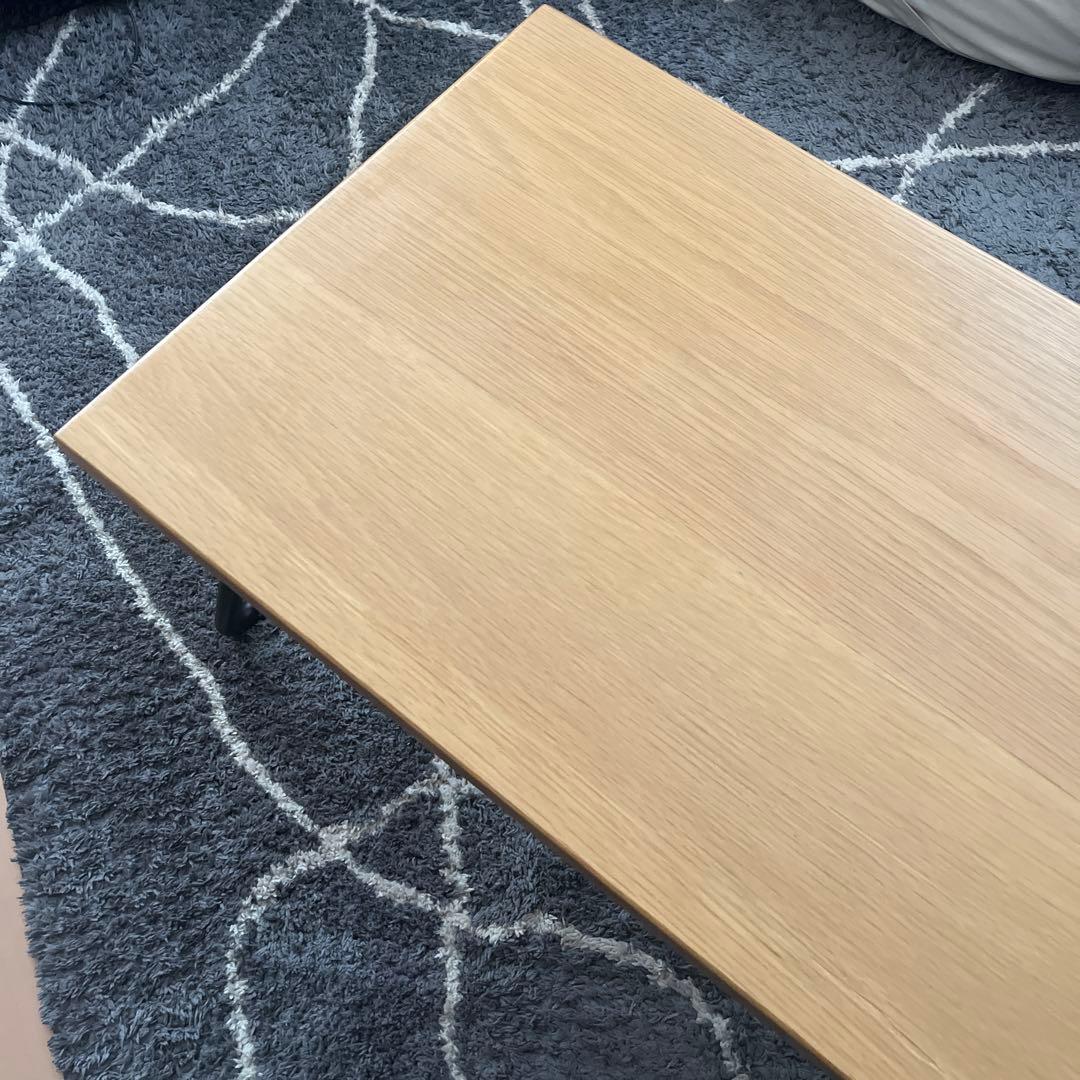 MUJI 無印良品 折りたたみローテーブル オーク材 90cm 廃盤品