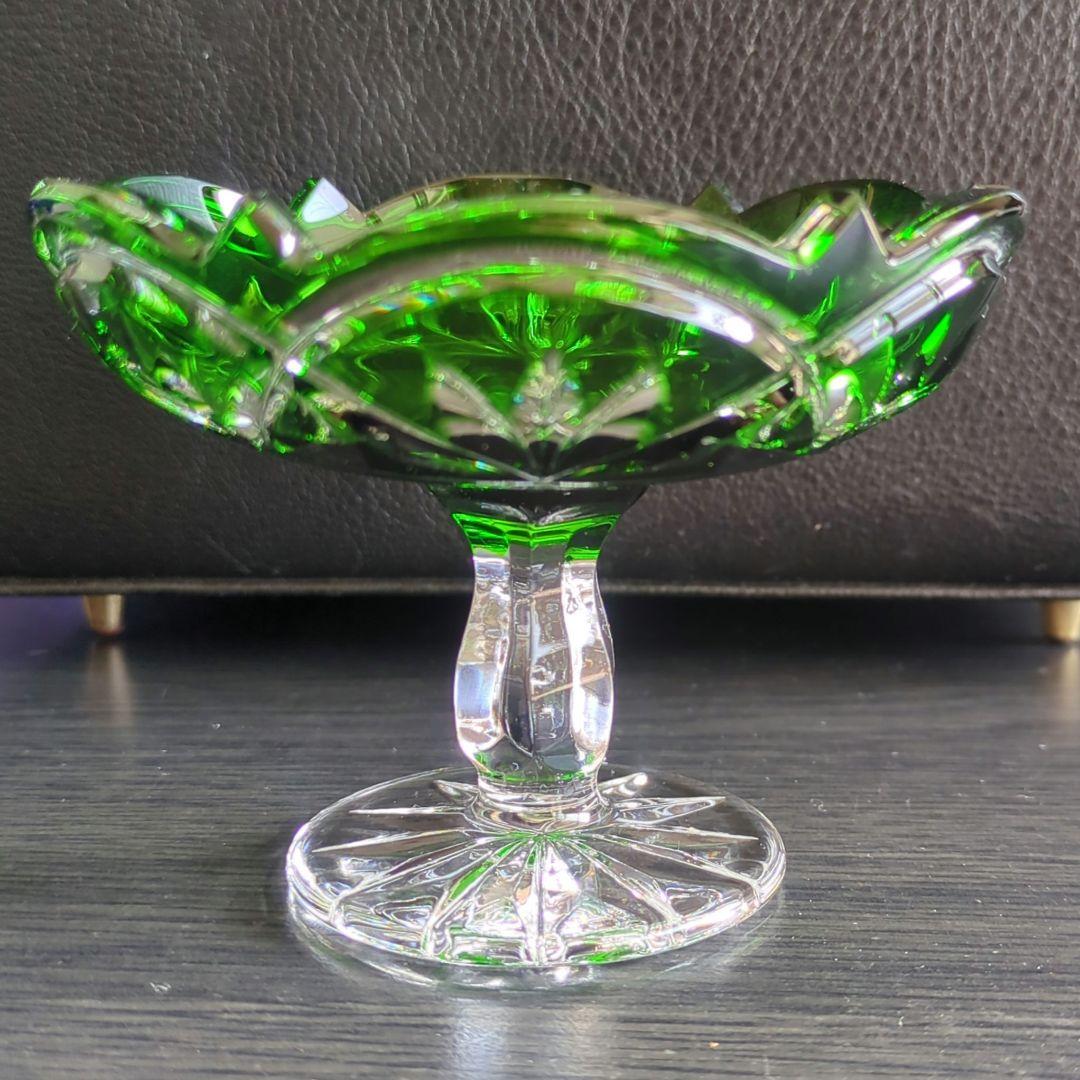 BOHEMIA ボヘミア　クリスタル コンポート デザート椀 フルーツボウル　皿