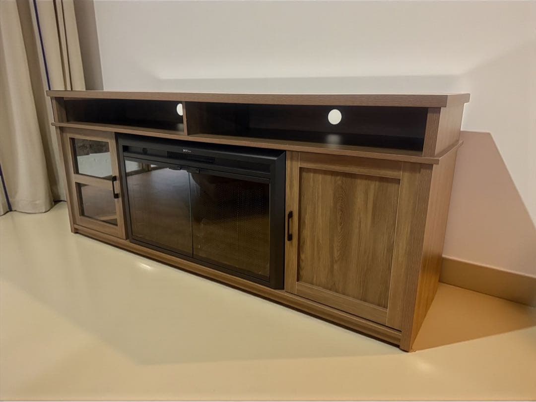 ◯【美品】luxstar 暖炉型テレビボード ヒーター付き