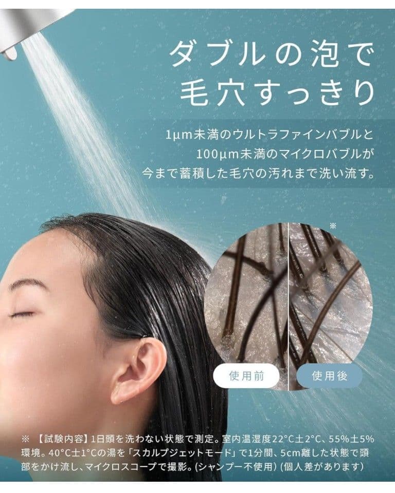 SALONIA ファインバブルクリア シャワーヘッド シルバー