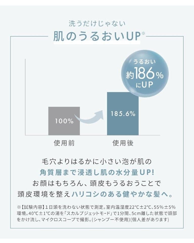 SALONIA ファインバブルクリア シャワーヘッド シルバー