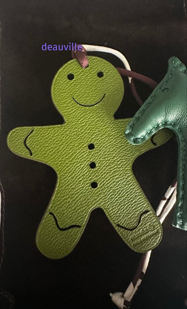 【SHIO】エルメス プティアッシュ ジンジャーブレッドマン チャーム