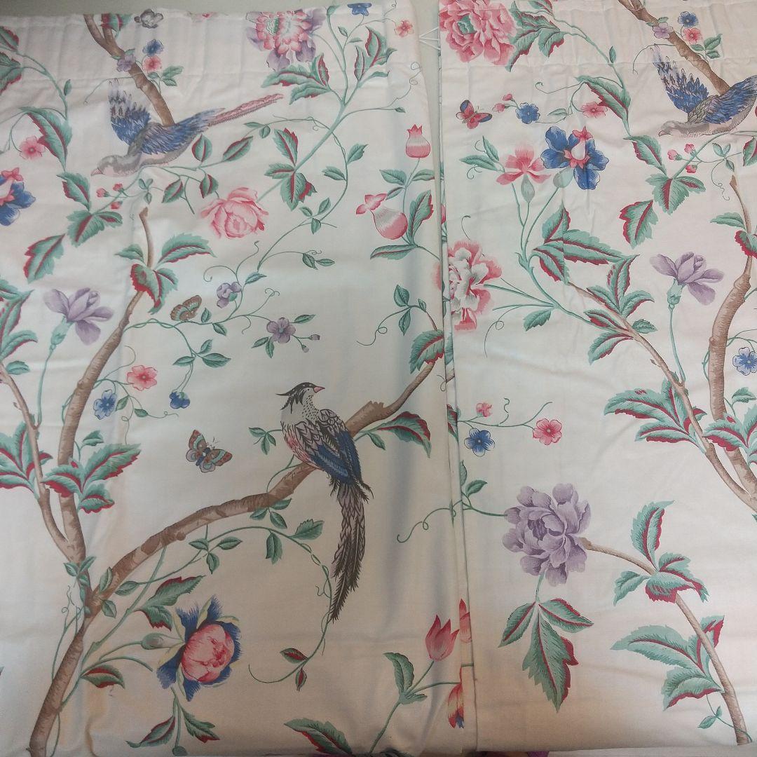 エルベデン ハンドメイドカーテン ローラアシュレイ 綿生地