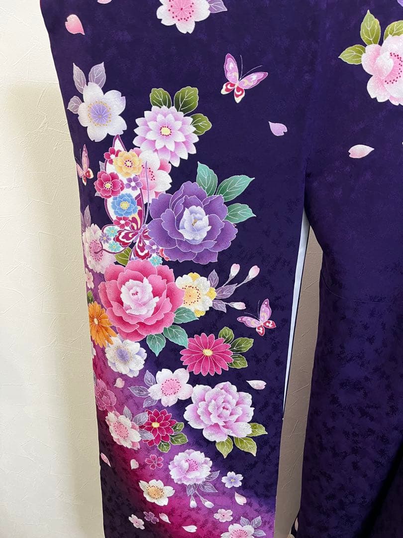 【京都きもの友禅】豪華成人式着物　フルセット刺繍振袖
