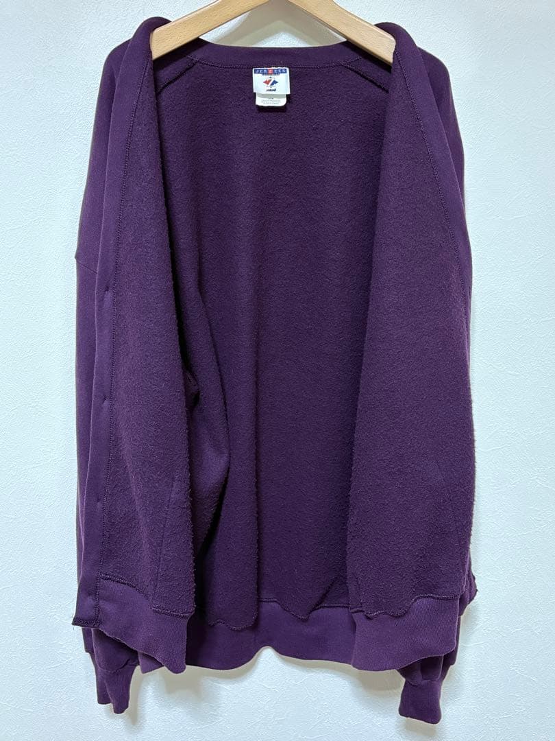 JERZEES ジャージーズ スウェット カーディガン パープル OSFM