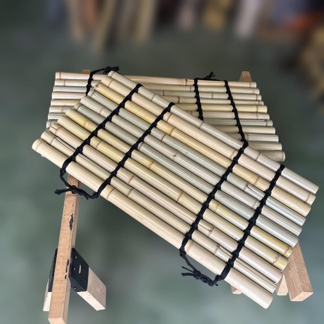 【ポパイさん専用】天然白竹　井戸蓋　2枚編み