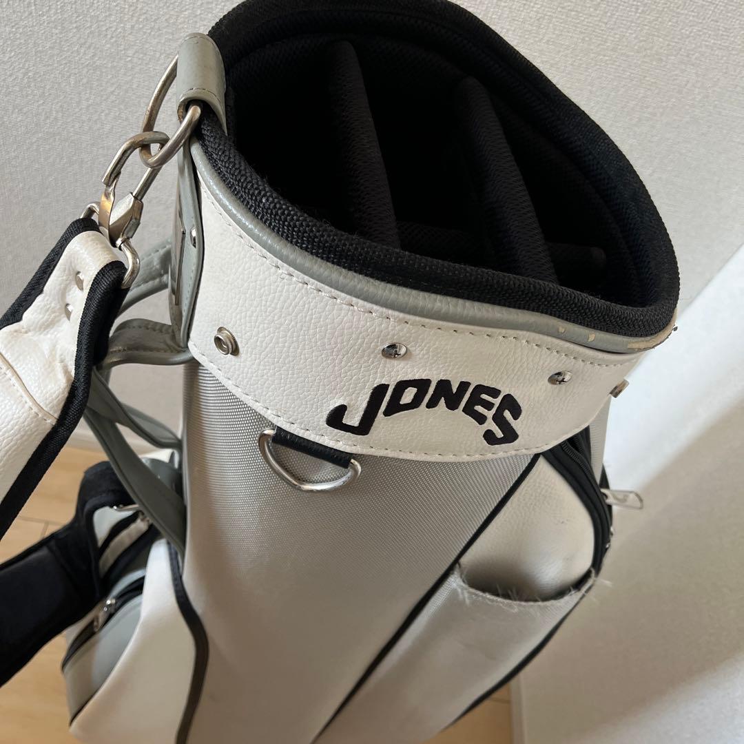 JONES ゴルフバッグ・キャディバッグ ホワイト/グレー