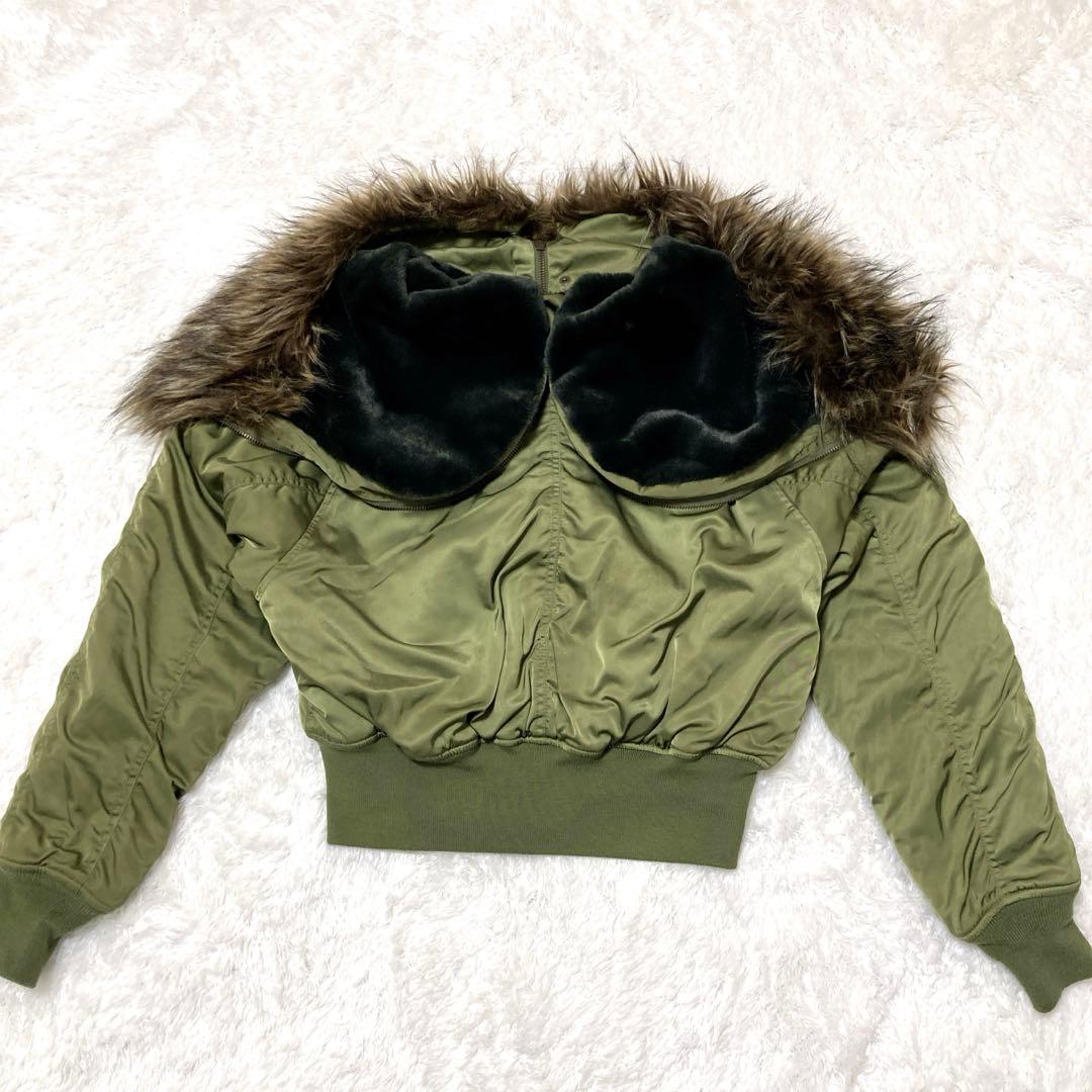 完売 AZUL by moussy オリーブグリーン N-2B サイズS Y2K