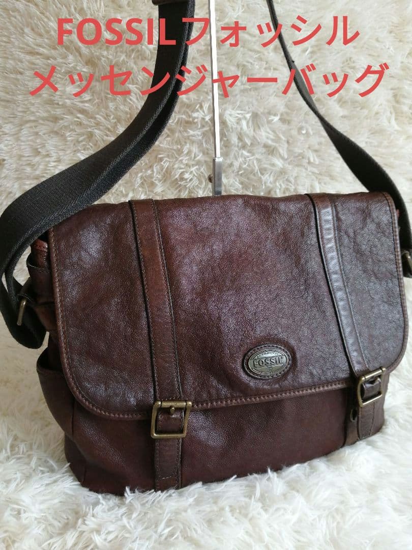 【レア】FOSSILフォッシルメッセンジャーバッグ ショルダーバッグ レザー